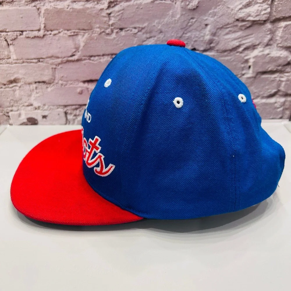 Mitchell & Ness New England Patriots Hat Mens OSFA Blue Red Pat Patriot Snapback